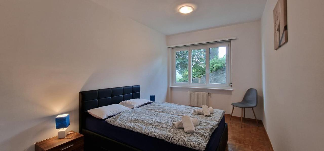 Lugano Lakeview Apartment Private Parking & Self Check-In Zewnętrze zdjęcie